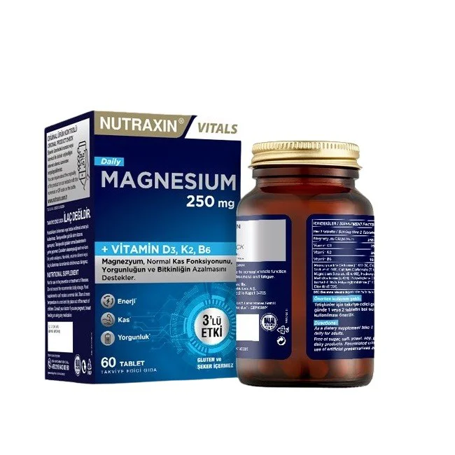 Nutraxin MAGNESIUM DAILY 60 Tablet Nutraxin MAGNESIUM DAILY 60 Tablet