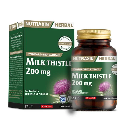 Nutraxin Milk Thistle 200mg 60 Kapsül Nutraxin Milk Thistle 200mg 60 Kapsül