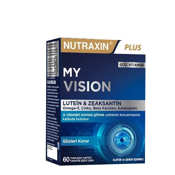 Nutraxin MY VISION 60 Softgel Kapsül Nutraxin MY VISION 60 Softgel Kapsül