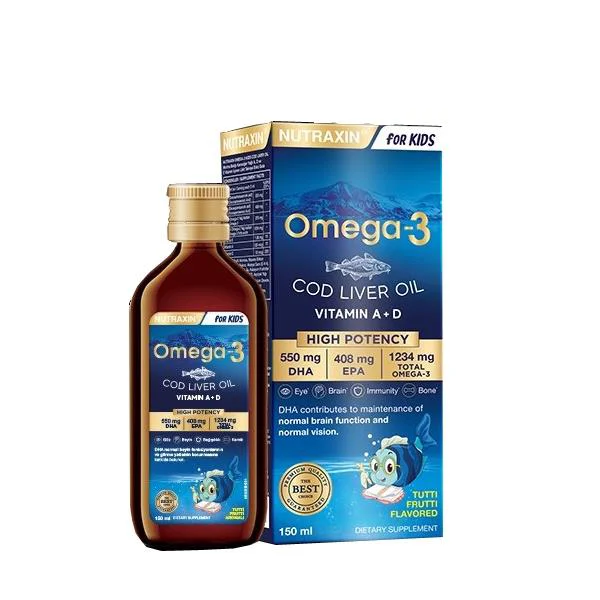 Nutraxin Omega 3 Balık Yağı Şurubu 150 ML Nutraxin Omega 3 Balık Yağı Şurubu 150 ML