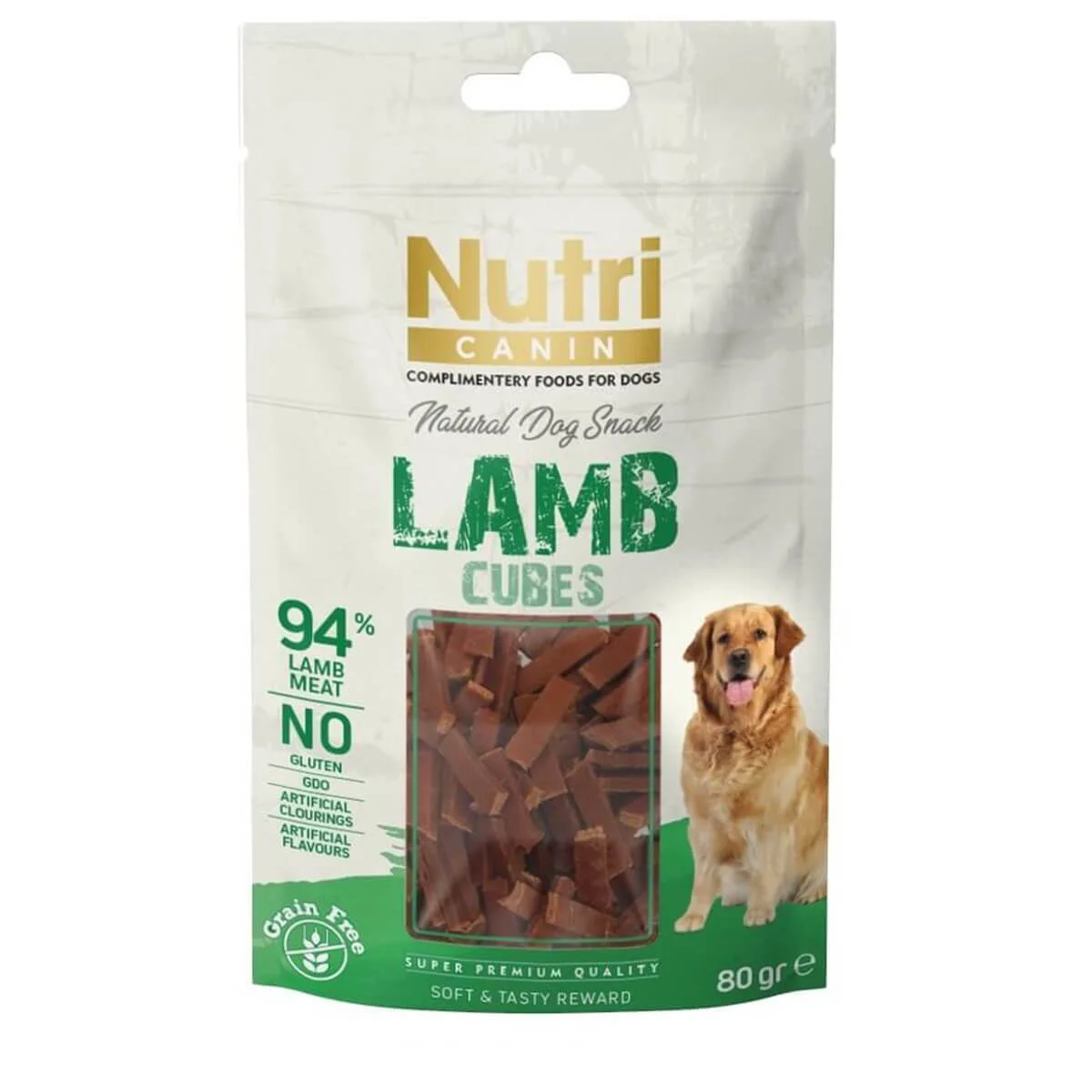 Nutri Canin Tahılsız Kuzulu Küp Köpek Ödül sı 80gr