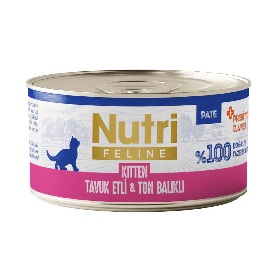 Nutri Feline Kitten Tavuk Etli ve Ton Balıklı Tahılsız Yavru Kedi Konservesi 70 Gr Fiyatı, Yorumları ve Özellikleri