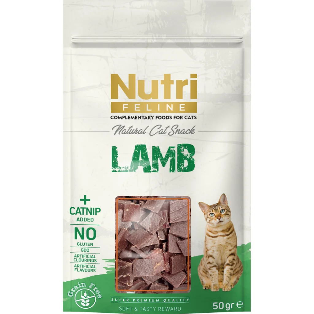Nutri Feline Kuzulu ve Catnipli Kedi Ödül Maması 50gr