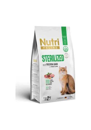 Nutri Feline Kuzulu Tahılsız Kısırlaştırılmış Kedi Maması 2 kg