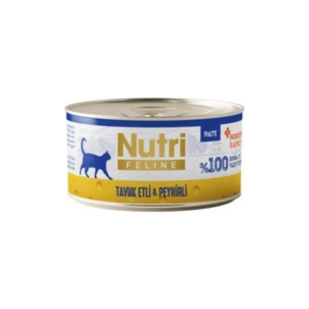 Nutri Feline New Tavuk Eti ve Peynirli Tahılsız Kedi Konservesi 7 Nutri Feline New Tavuk Eti ve Peynirli Tahılsız Kedi Konservesi 7