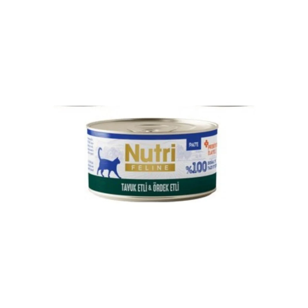 Nutri Feline New Tavuk Eti ve Ördekli Tahılsız Kedi Konservesi 70