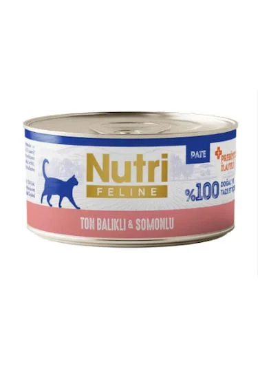 Nutri Feline New Ton Balıklı ve Somonlu Tahılsız Kedi Konservesi 