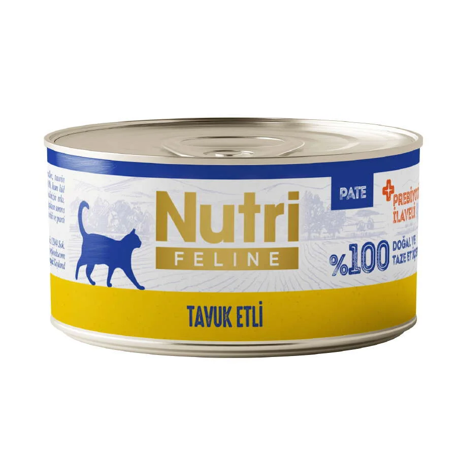 Nutri Feline Pate Tavuk Etli Tahılsız Kedi Konservesi 70 Gr Nutri Feline Pate Tavuk Etli Tahılsız Kedi Konservesi 70 Gr