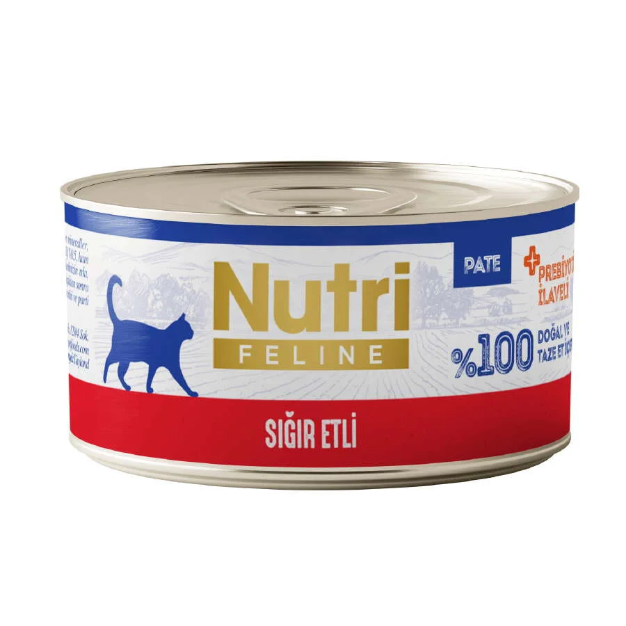 Nutri Feline Sığır Etli Tahılsız Kedi Konservesi 70 Gr