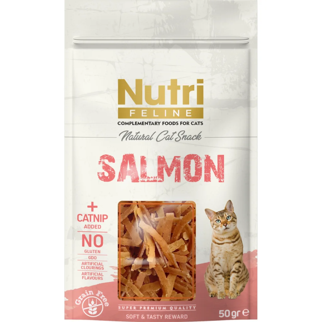 Nutri Feline Somonlu ve Catnipli Kedi Ödül Maması 50gr