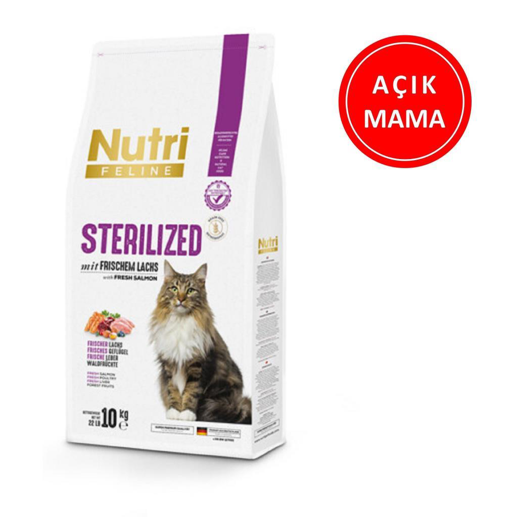 Nutri Feline Sterilized Somonlu Kısırlaştırılmış Kedi Maması 1 kg