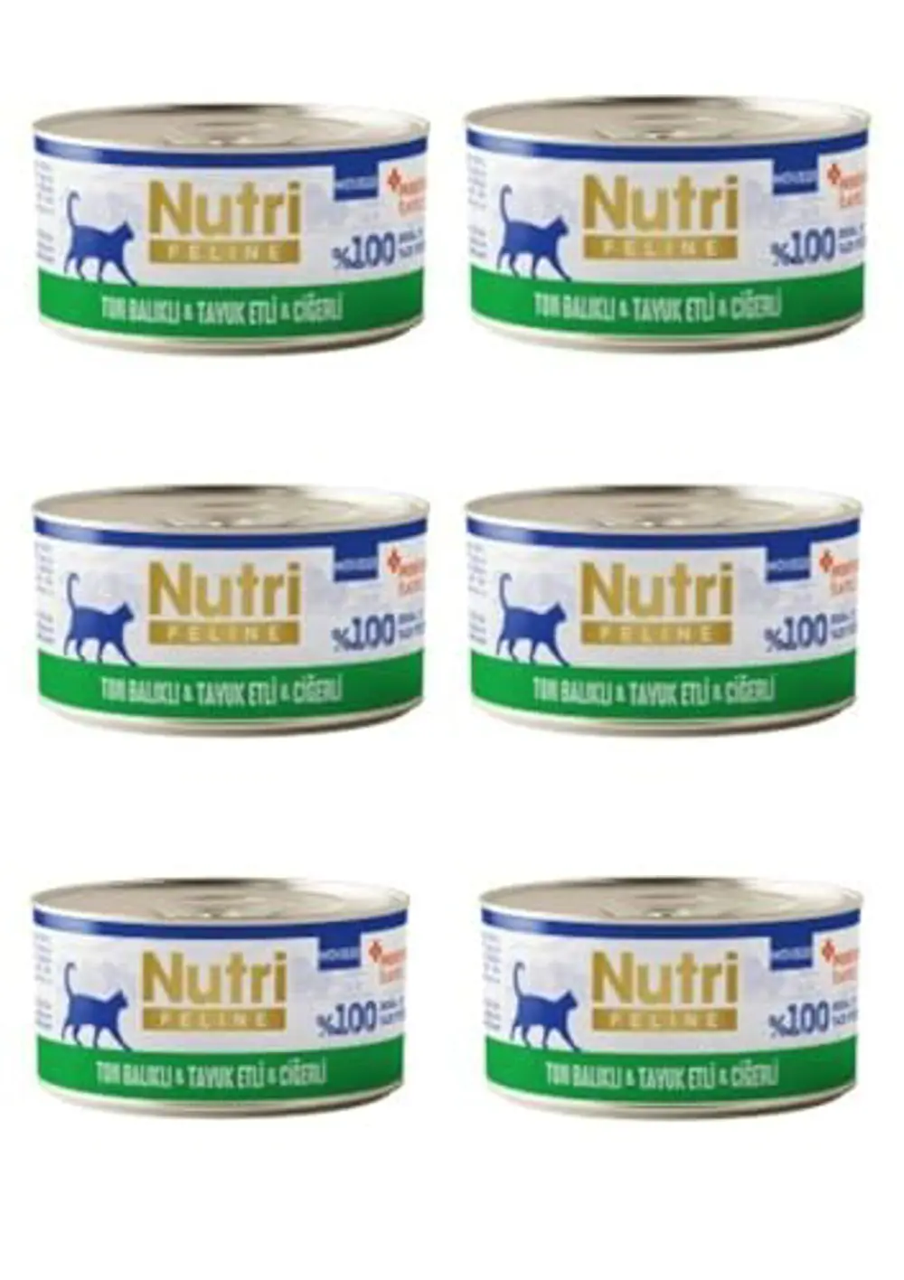 Nutri Feline Tahılsız Ton Balıklı, Tavuklu ve Ciğerli Mousse Kedi