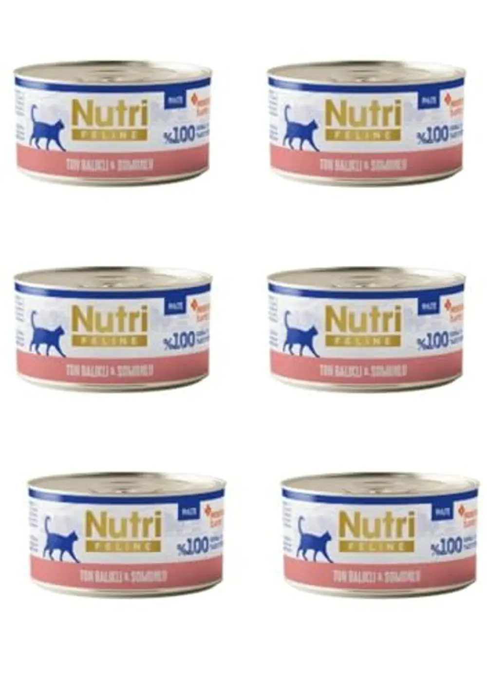 Nutri Feline Tahılsız Ton Balıklı ve Somonlu Pate Kedi Konservesi