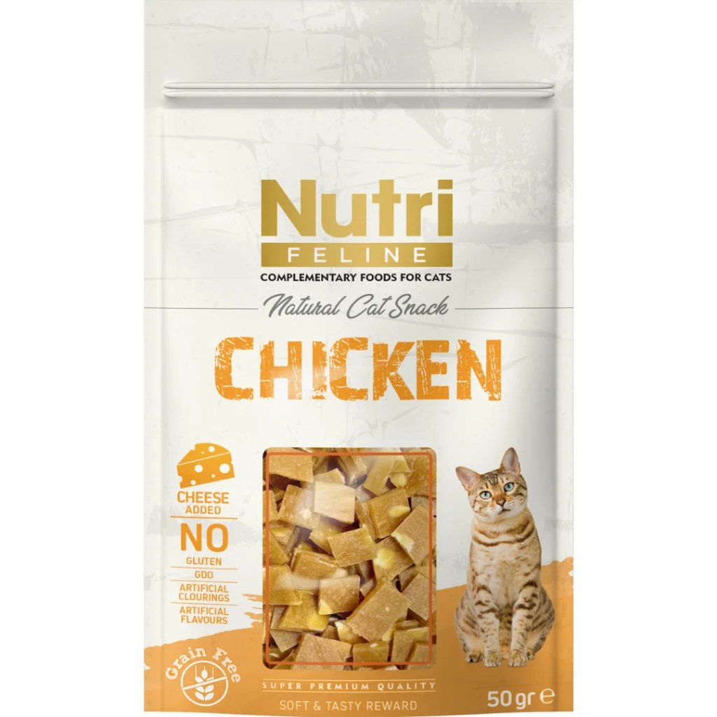 Nutri Feline Tavuklu ve Peynirli Kedi Ödül Maması 50gr