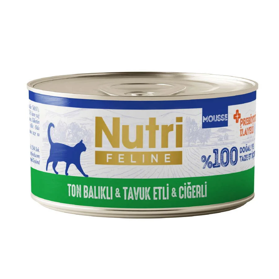 Nutri Feline Ton Tavuk ve Ciğerli Tahılsız Kedi Konservesi 70 Gr Fiyatı, Yorumları ve Özellikleri