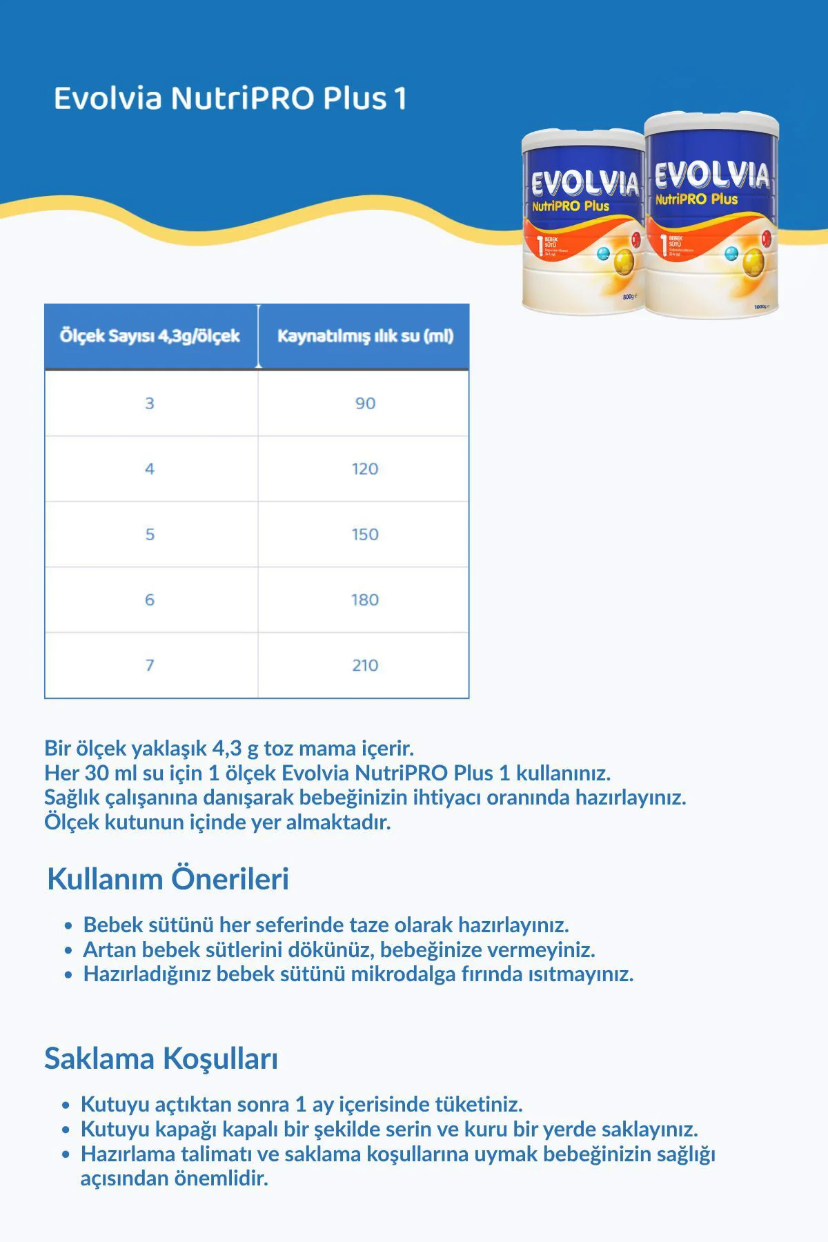 Nutripro Plus 1 Bebek Sütü 800 gr