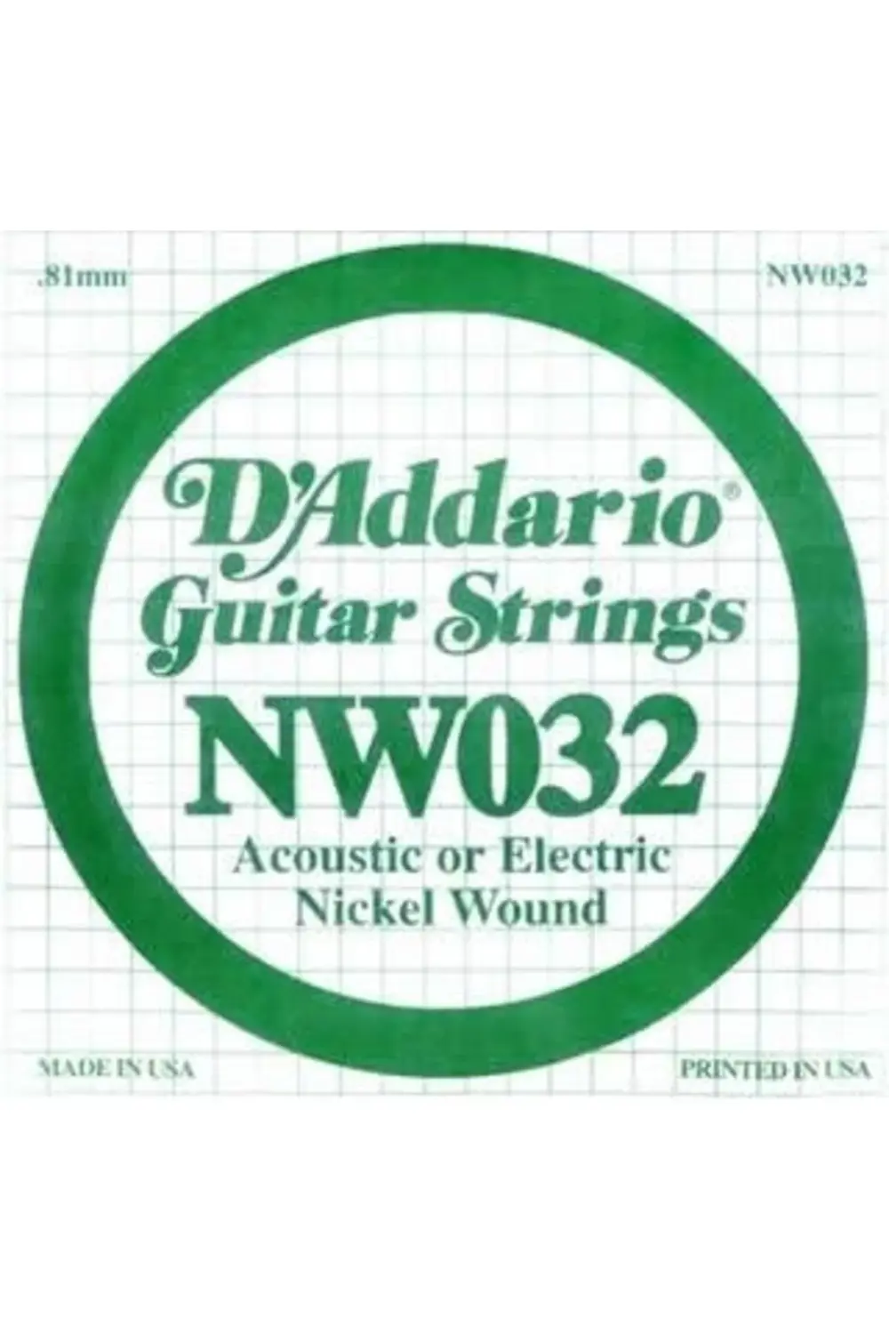 NW032 ELEKTRO VE AKUSTİK TEK TEL, (LA), NİCKEL