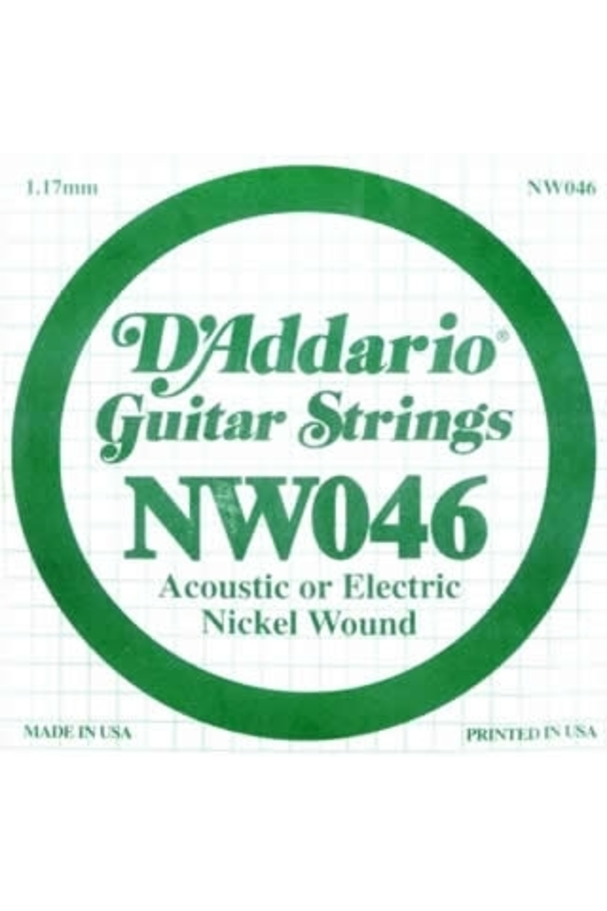 Daddario Nw046 Elektro Ve Akustik Tek Tel, (Kalin Mi),