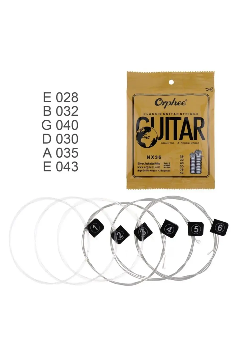 Nx35 Model Klasik Gitar Tel Seti-pena Hediyeli