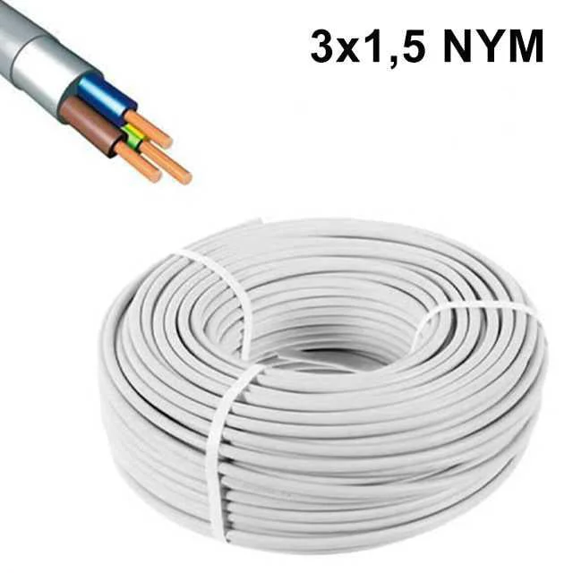 NYM 3X1,5 Elektrik Kablosu - Yüksek Kaliteli Bina İçi Tesisat Kablosu Fiyatı, Yorumları ve Özellikleri