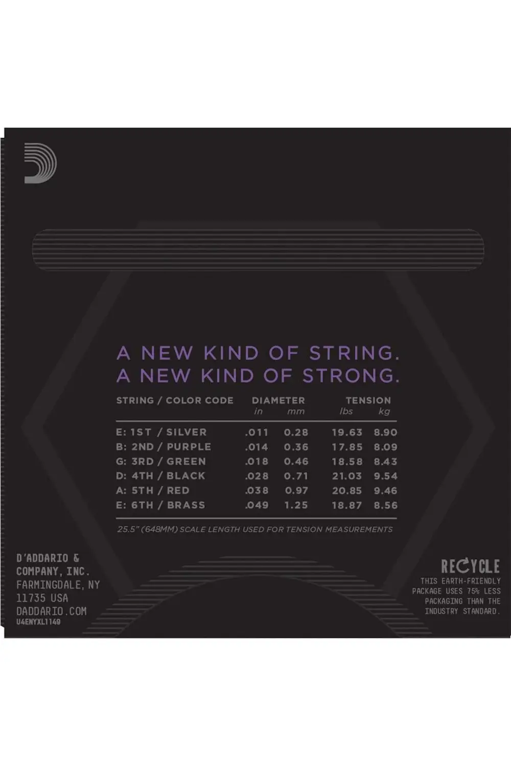 NYXL1149 ELEKTRO GİTAR TEL SETİ, MEDIUM (NICKEL-CARBON)