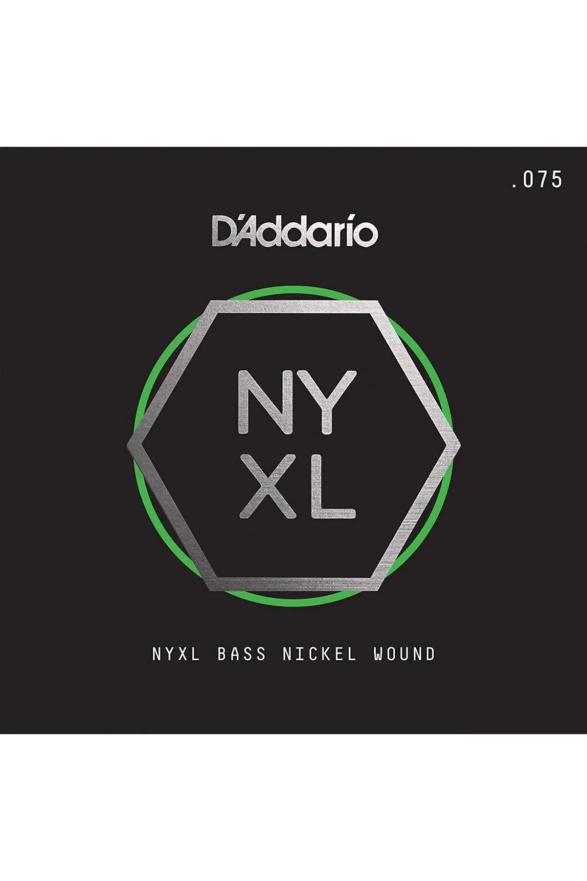 NYXLB075 BAS TEK TEL, NYXL SERİSİ, NİKEL SARIM, .075 GAUGE,
