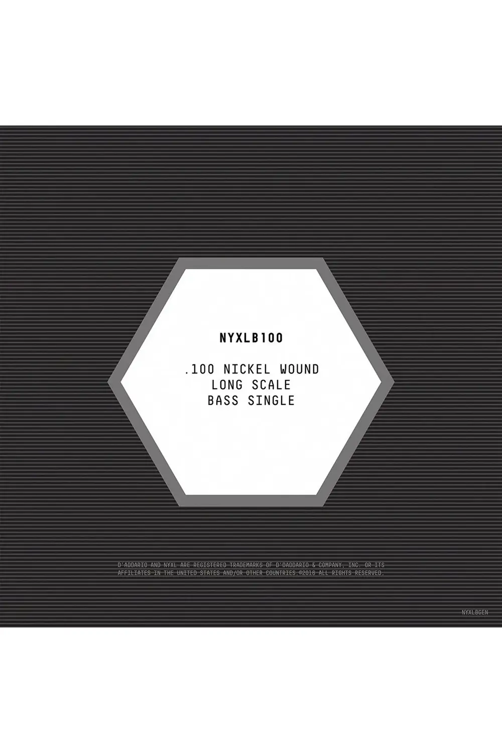 NYXLB100 BAS TEK TEL, NYXL SERİSİ, NİKEL SARIM, .100 GAUGE,