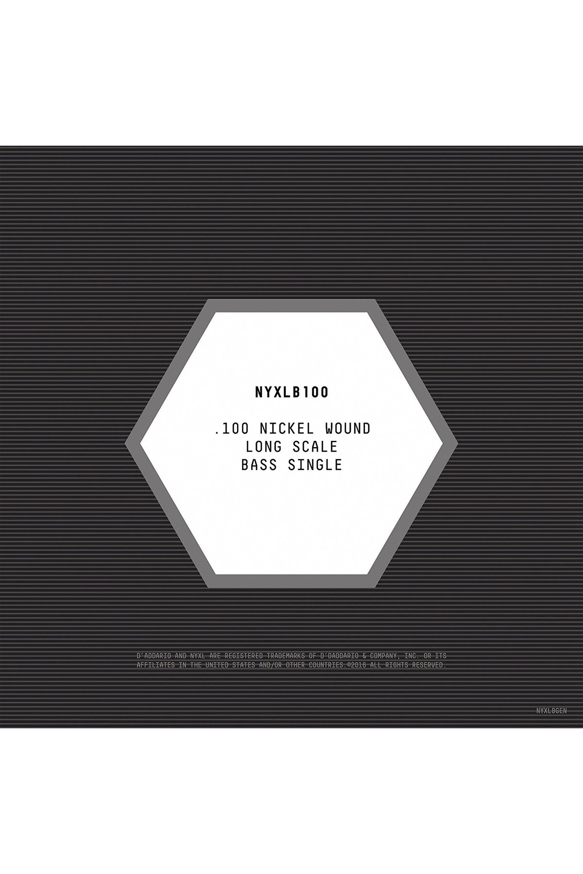 NYXLB100 BAS TEK TEL, NYXL SERİSİ, NİKEL SARIM, .100 GAUGE,