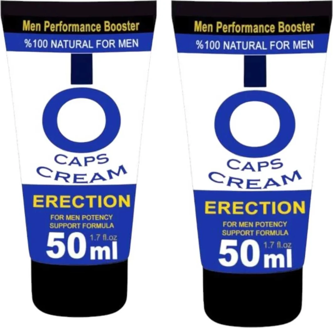 O Caps Cream Natural Booster Erkek Kremi - 50 ml x 2 Adet