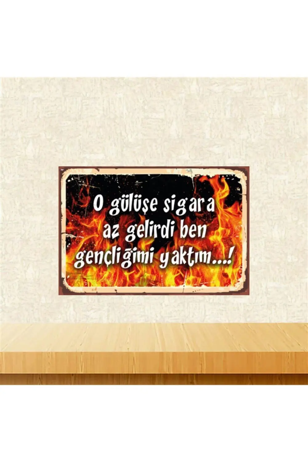 O Gülüşe  Az Gelirdi 20-30 cm Retro Ahşap Tablo Tkfx5458 Fiyatı, Yorumları ve Özellikleri