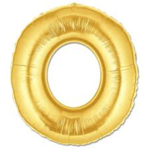 O Harf Folyo Balon Altın Renk 40 inç O Harf Folyo Balon Altın Renk 40 inç