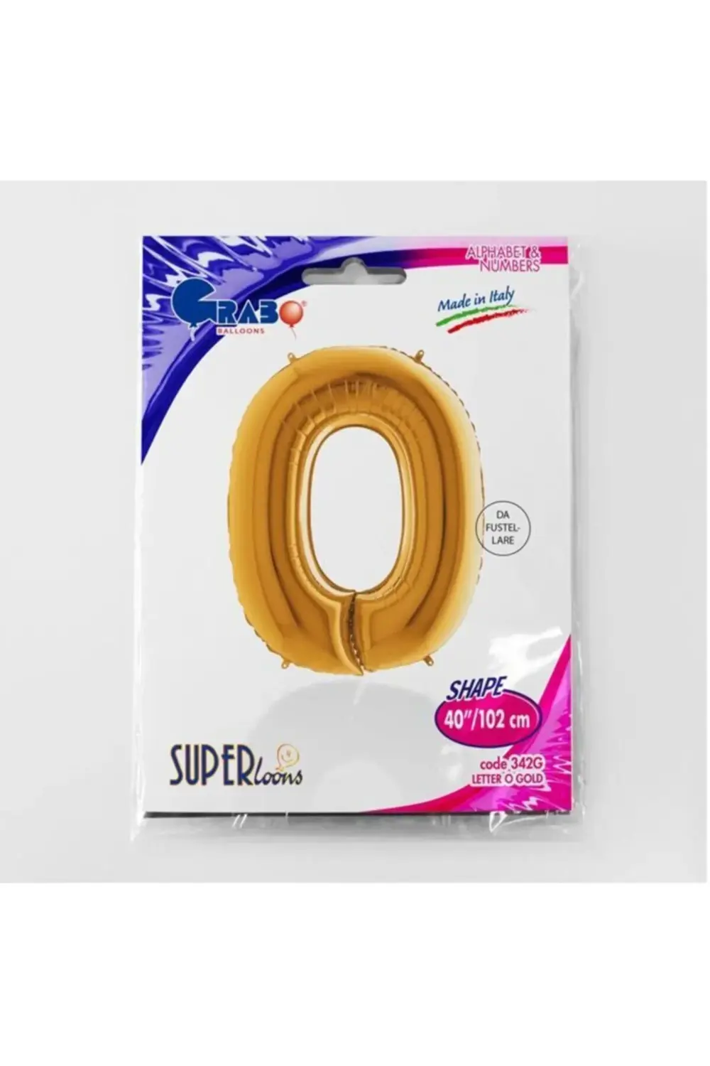 O Harf Gold Renk Folyo Balon 100 Cm