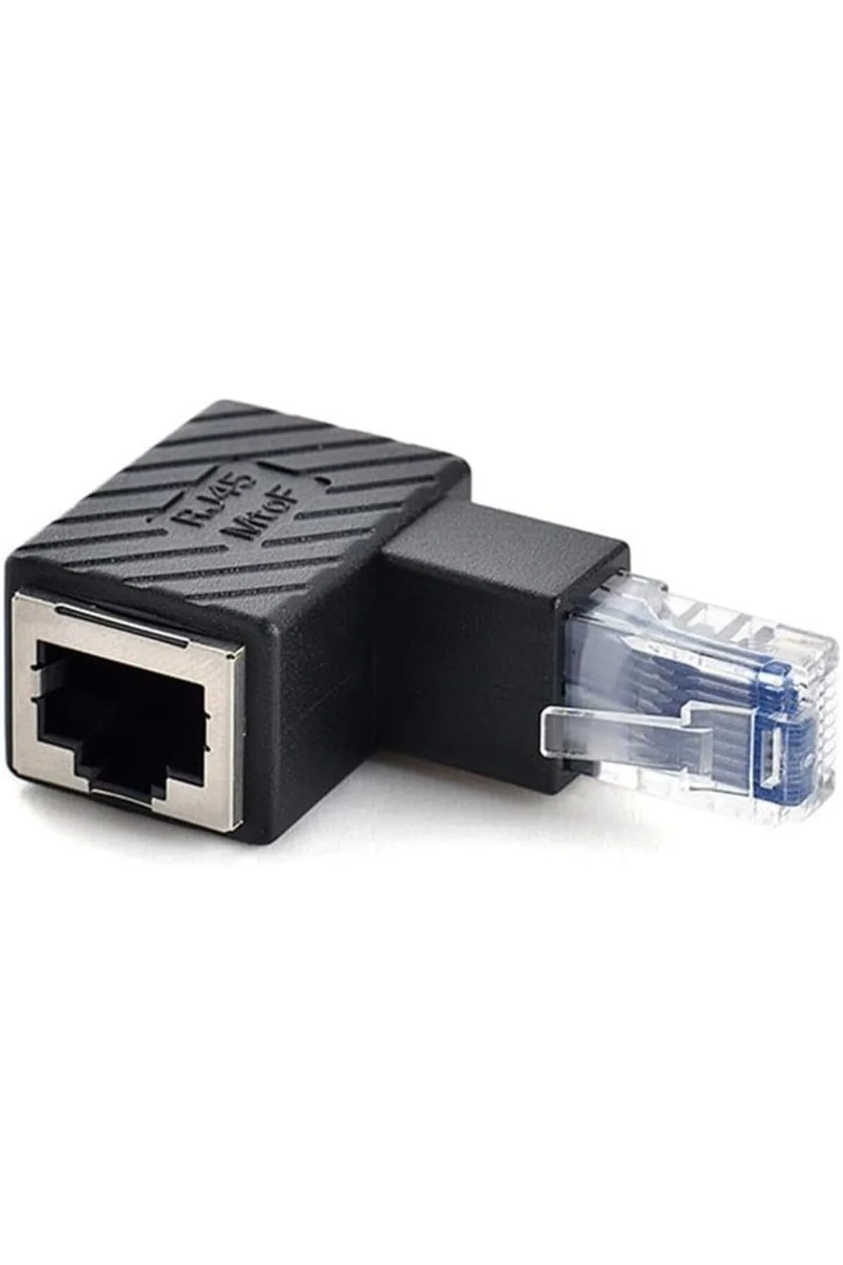 oanshop 3752 Rj45 Dişi Erkek 90 Derece Cat İnternet Ethernet Kablo Uç Çevirici Adaptör Dişi Erkek Rj
