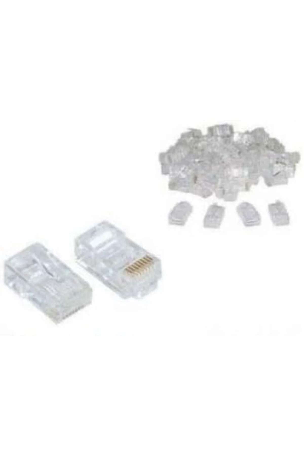 oanshop 4220 100 Adet Cat5 İnternet Kablo Kablosu Ucu Konnektör C