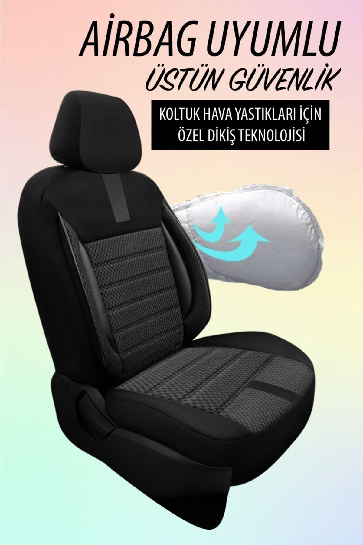 Oasis Serisi Serisi Ticari Oto Koltuk Kılıfı Fiat Doblo 2-3 Uyuml