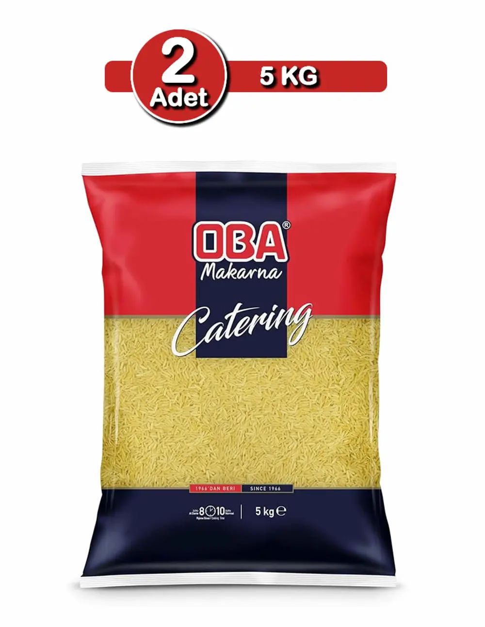 Oba Arpa Şehriye 5 Kg X 2 Adet | Ev Tipi Çoklu Paket