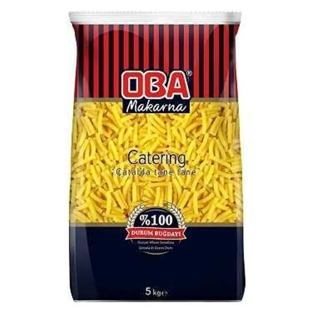 Oba İnce Kesme Makarna 5 Kg x 5 Adet | Toptan Çorbalık Paket