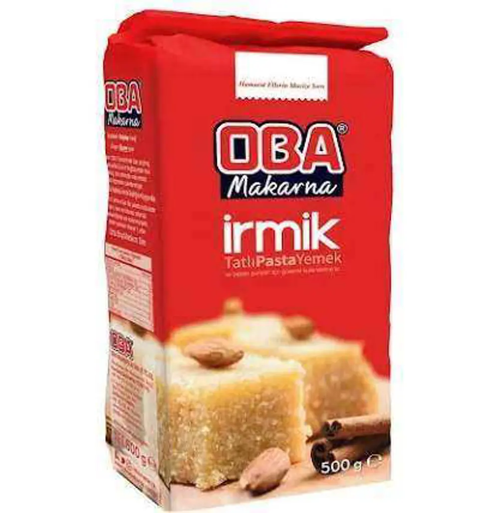 Oba Tatlılık İrmik 500 g x 6 Adet | Helvalık – Tatlılık İdeal Kıv