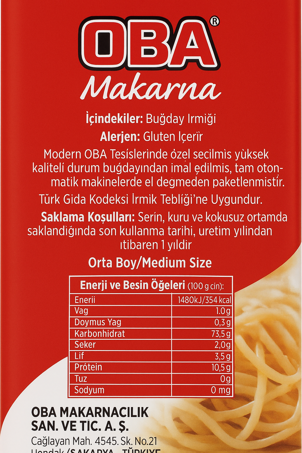 Oba Tatlılık İrmik 500 g x 8 Adet | Şekerparelik – Helvalık