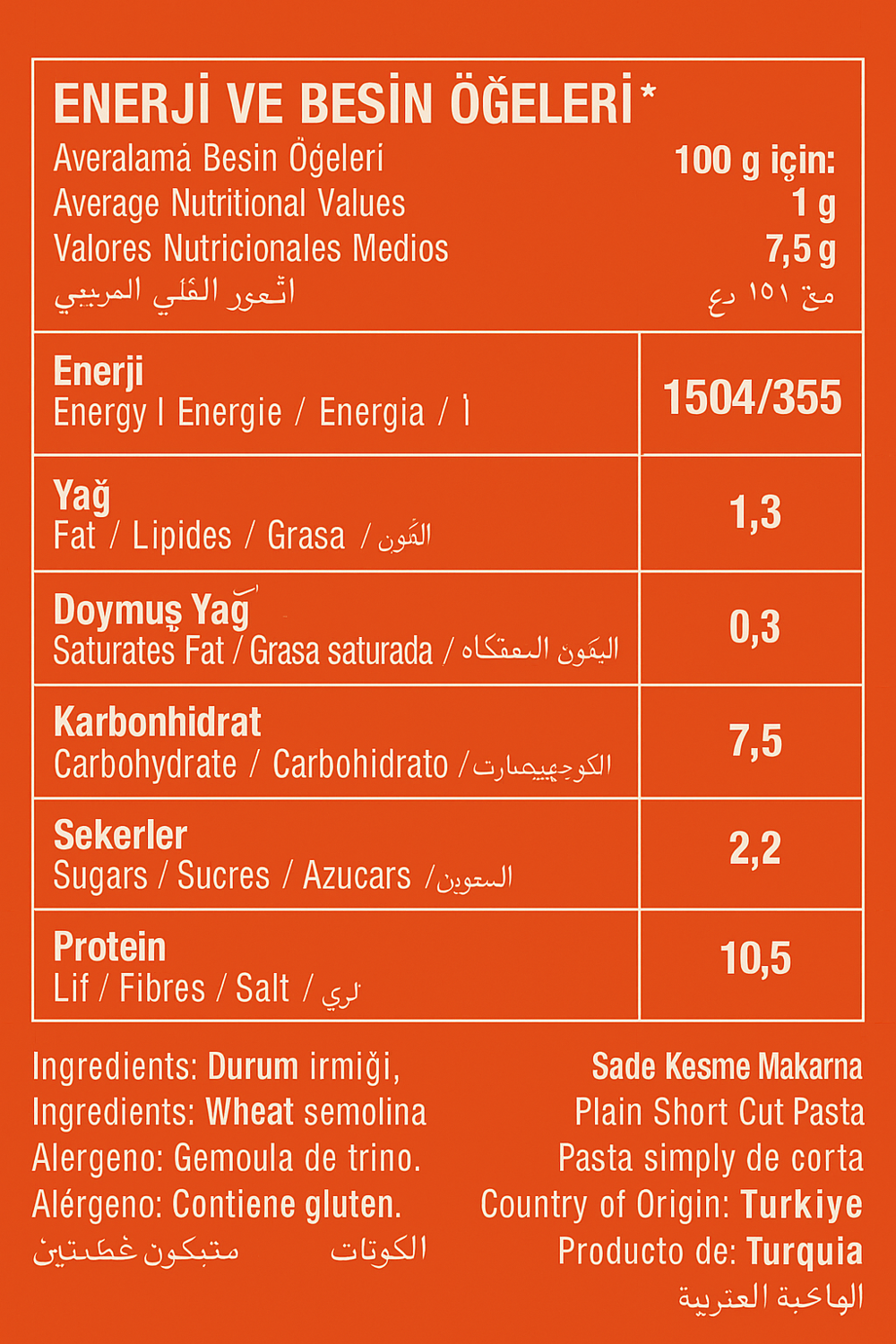 Oba Yüksük Makarna 5 Kg | Çorbalık Ev Tipi Paket