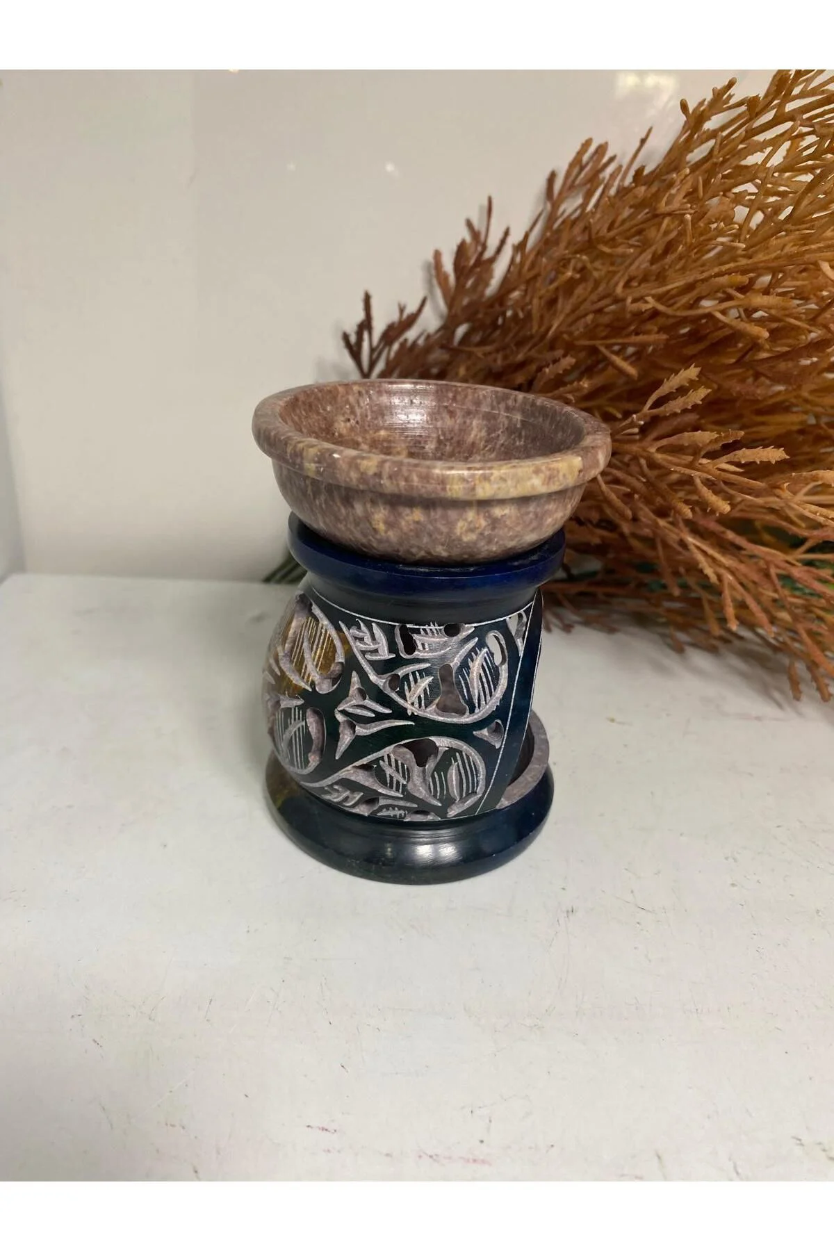 Obsidian Taşı Buhurdanlık Obsidian Taşı Buhurdanlık