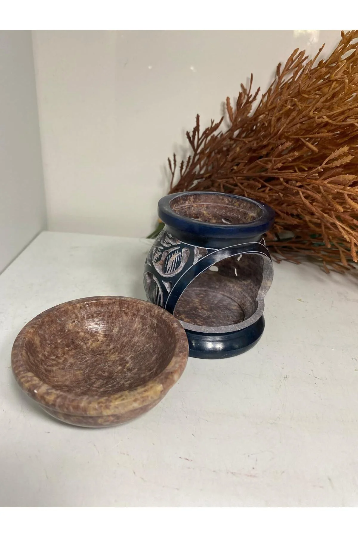 Obsidian Taşı Buhurdanlık Obsidian Taşı Buhurdanlık