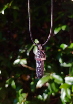 OBSİDYEN DOĞALTAŞ PANDÜL KOLYE-DOĞALTAŞKOL7