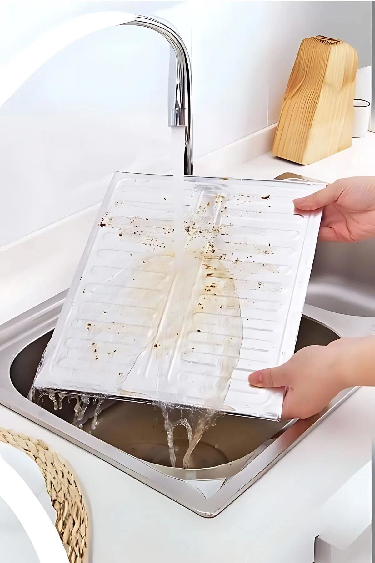 🍳OCAK KENARI YAĞ KORUYUCU ALÜMİNYUM