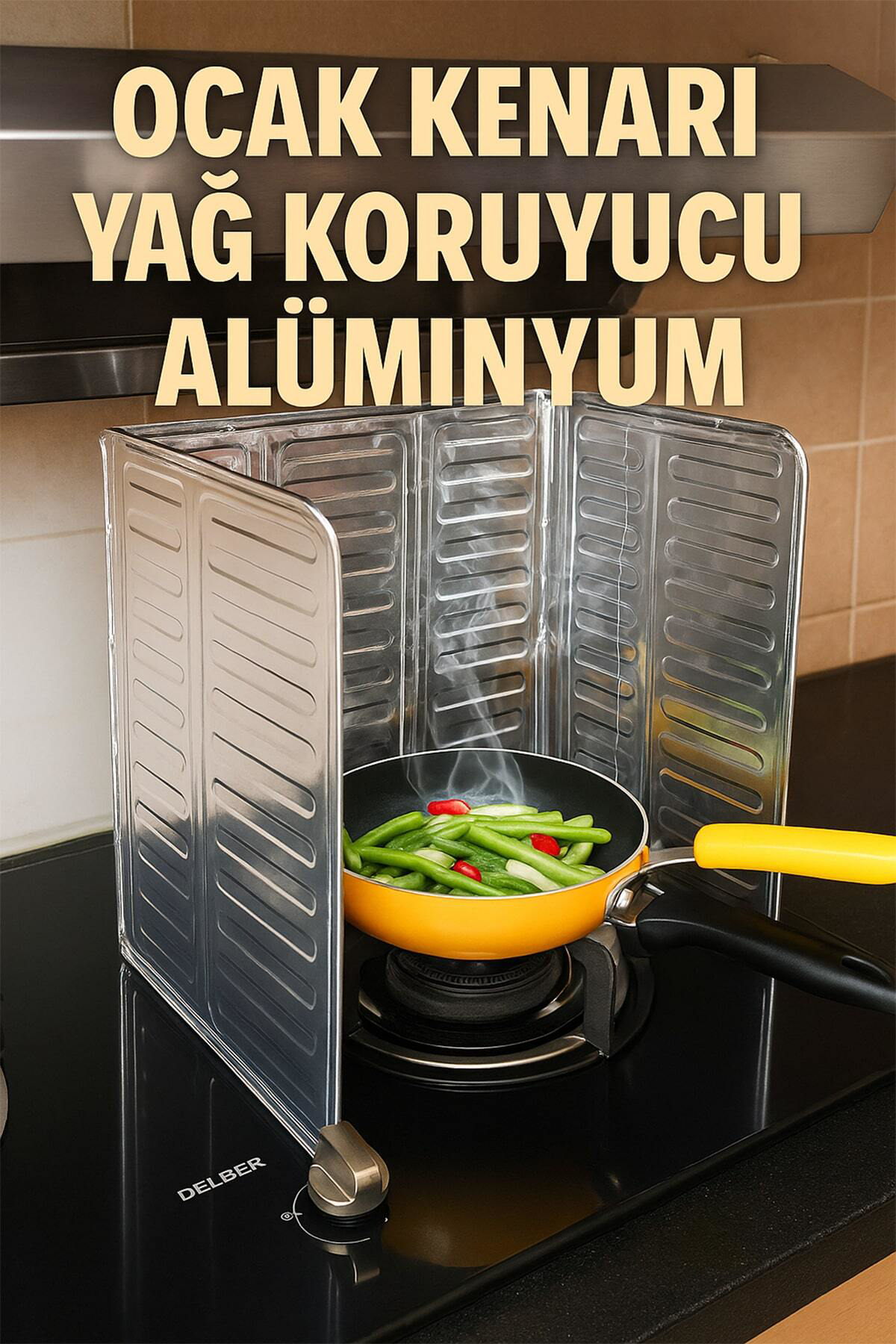 🍳OCAK KENARI YAĞ KORUYUCU ALÜMİNYUM