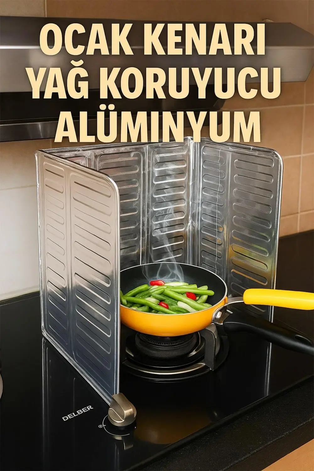 🍳OCAK KENARI YAĞ KORUYUCU ALÜMİNYUM