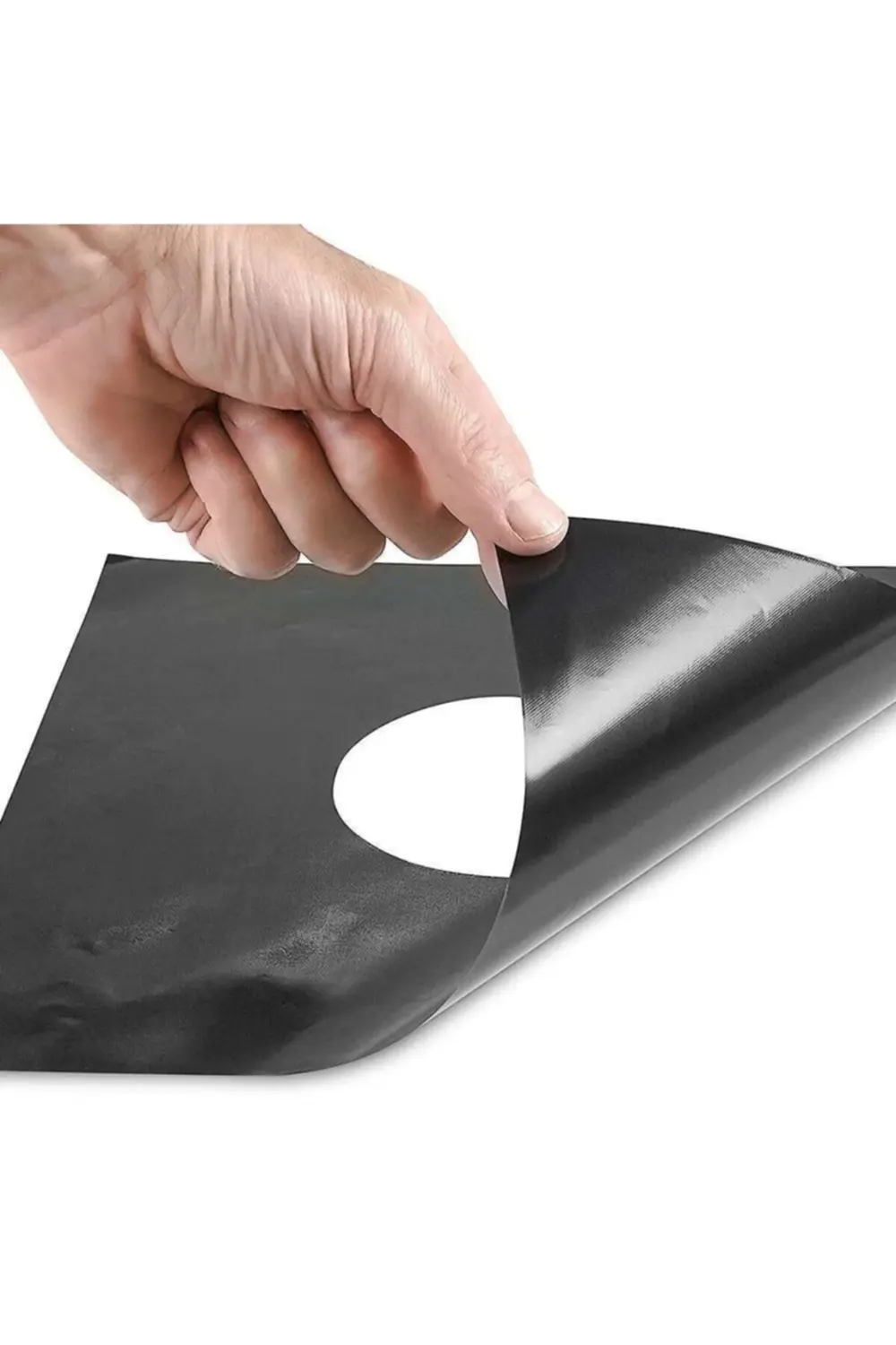Ocak Koruyucu Folyo Yanmaz Yapışmaz 4'lü Siyah Set