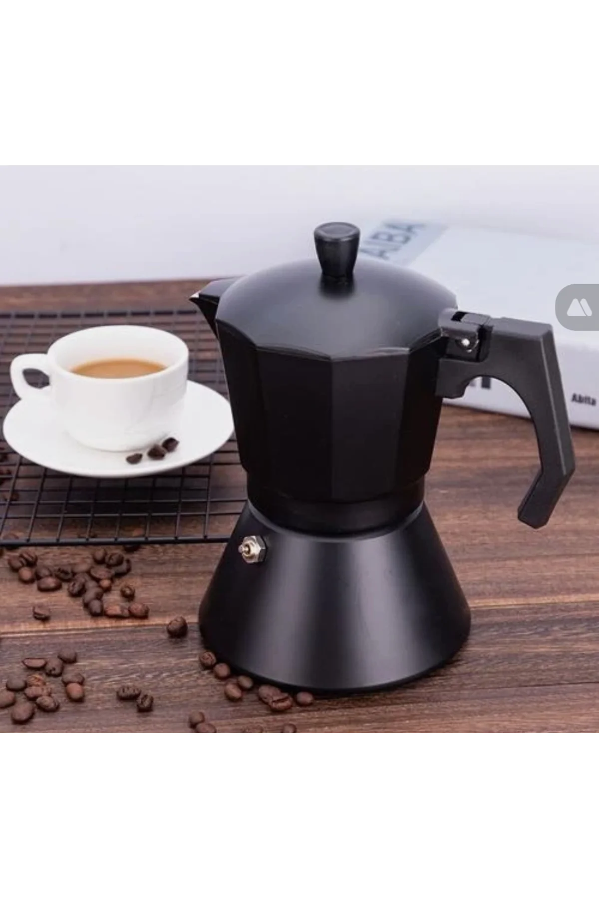 Ocak Üstü Espresso ve Kahve Makinesi - Moka Pot - 9 Kişilik 450 ml