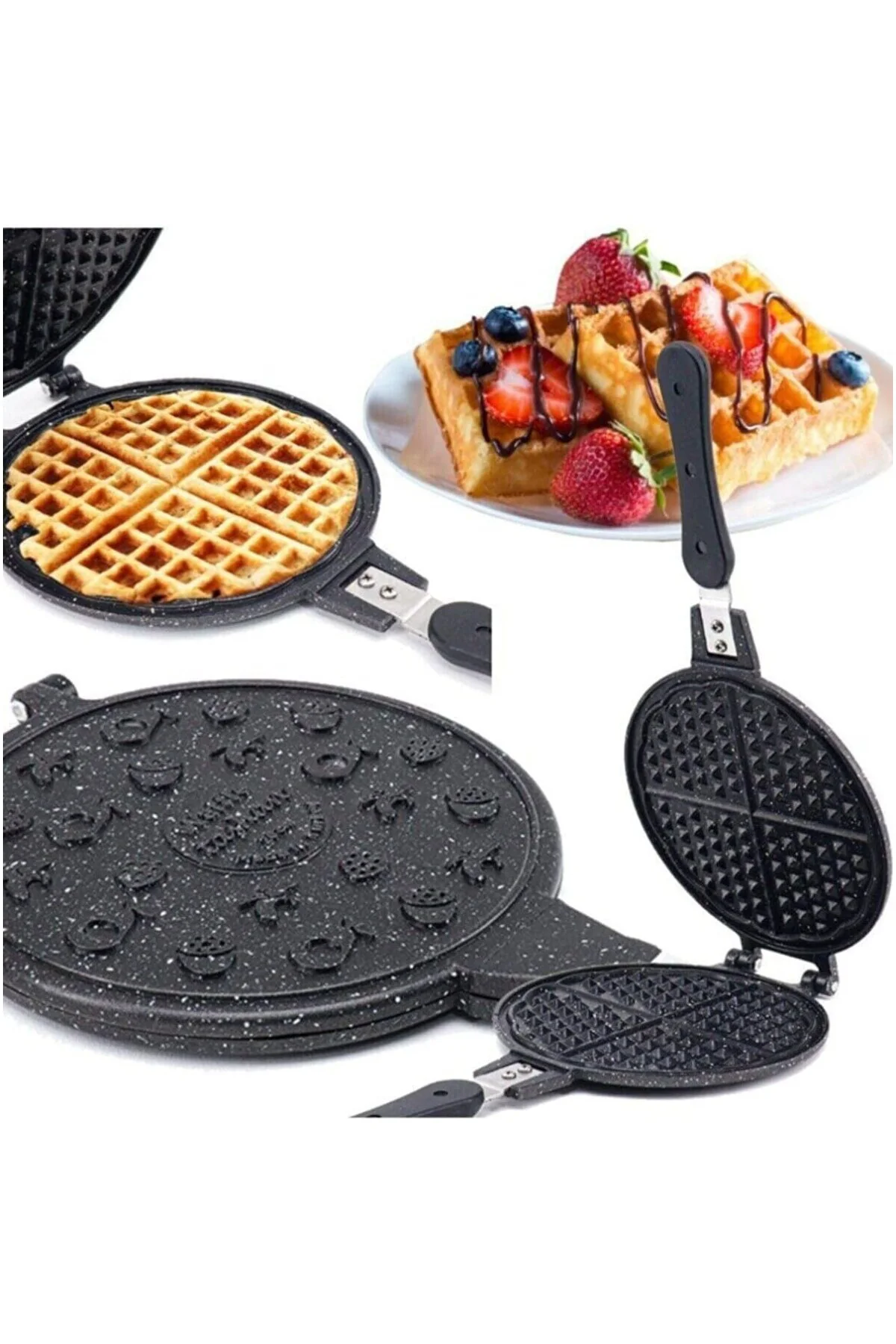 Ocak Üstü Granit Waffle Makinas?