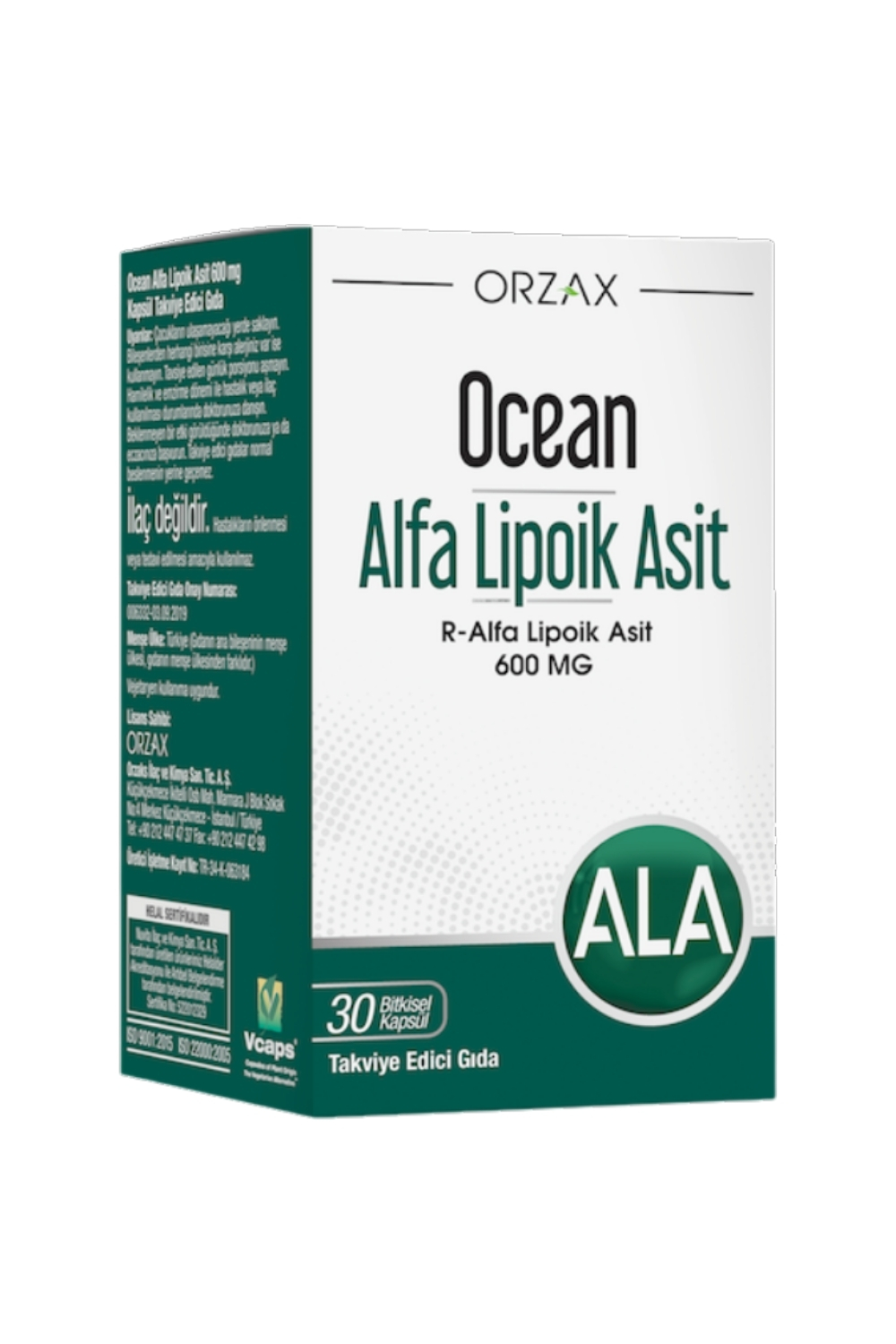 Ocean Alfa Lipoik Asit 600 Mg 30 Kapsül